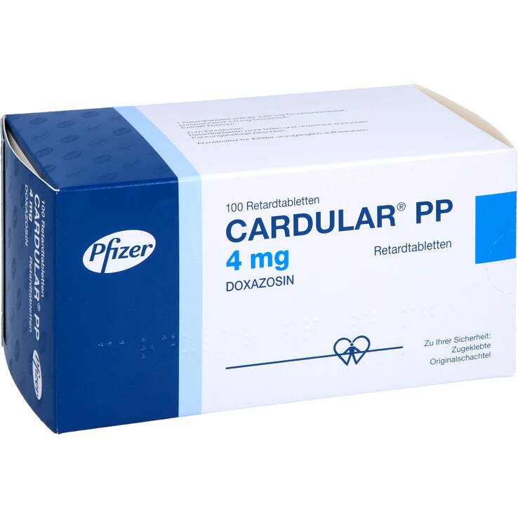 Cardular PP 4 mg Retardtabletten 100 St auf E-Rezept kaufen | APONEO