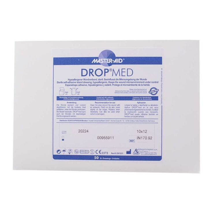 Drops Med Math Drop med 10x12 cm Wundverband Master Aid 50 St bei APONEO kaufen