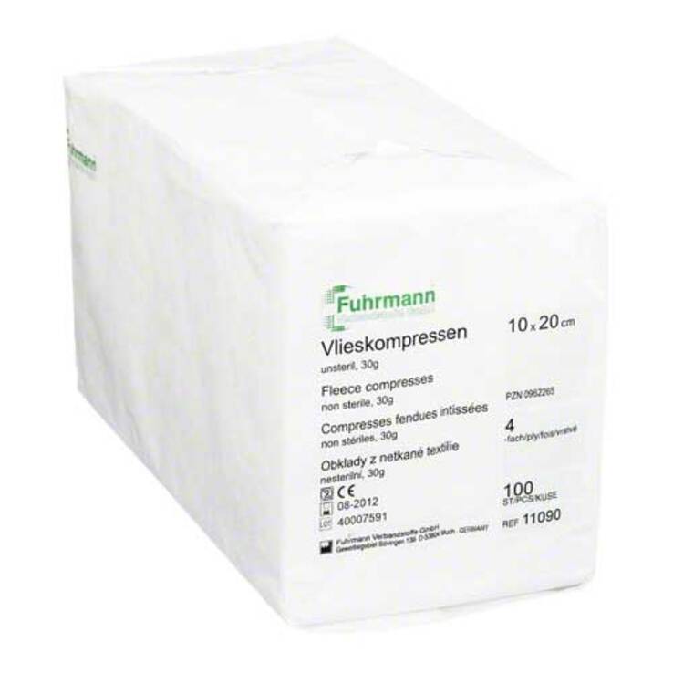 Vlieskompressen 10x20 cm unsteril 4lagig - 1