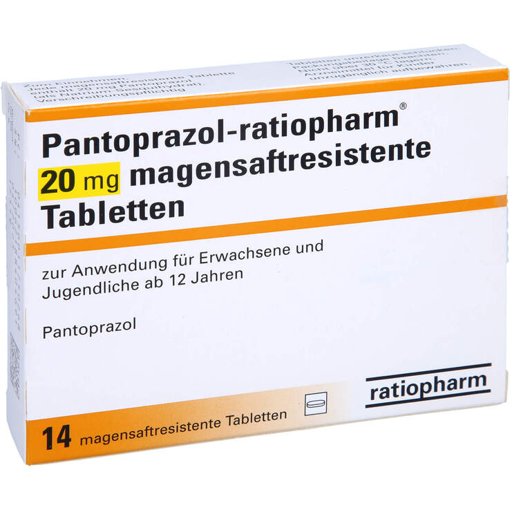 Pantoprazol ratiopharm 20 mg magensaftresistent Tabletten - 1
