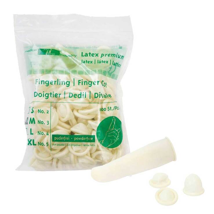 Fingerling Latex Größe 3 unsteril puderfrei 9777 - 1