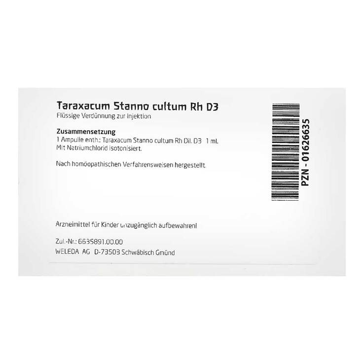 Taraxacum Stanno Cultum RH D 3 Ampullen - 2
