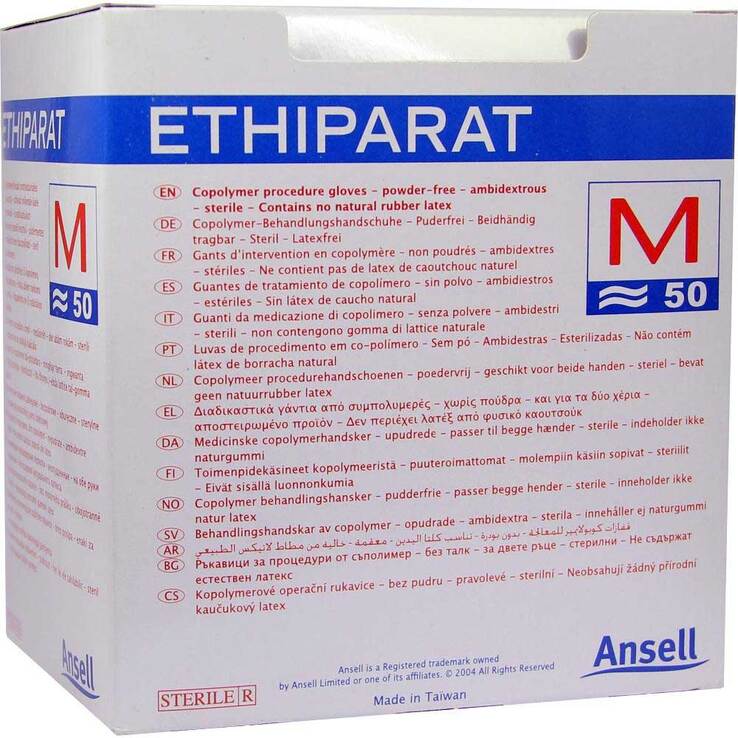 Ethiparat Untersuchungshandschuhe steril mittel M3350 - 1