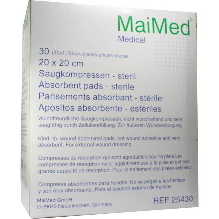 Saugkompressen steril 20x20c - 1