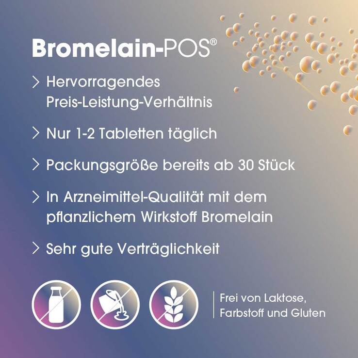 Bromelain POS magensaftresistente Tabletten - 5