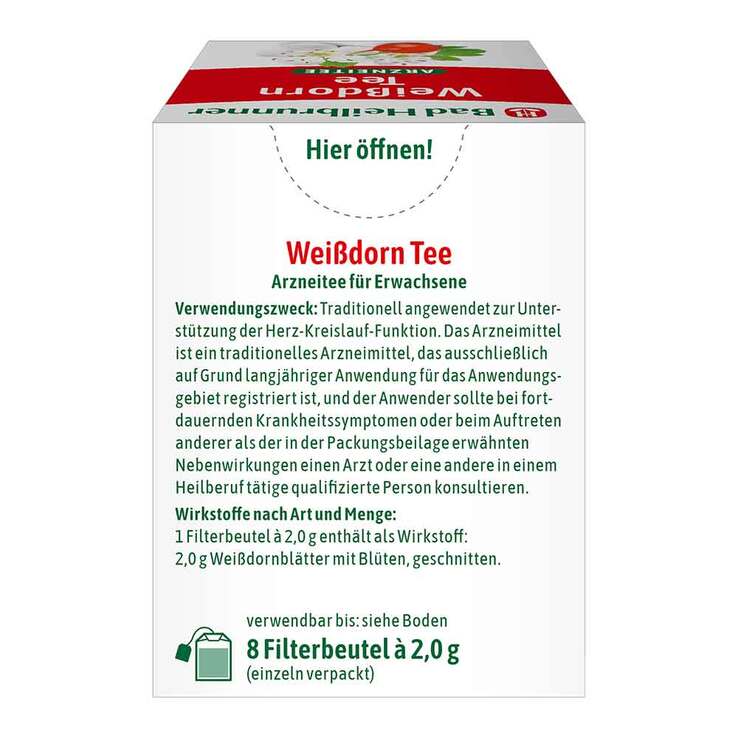 Bad Heilbrunner Tee Weißdorn Beutel - 2