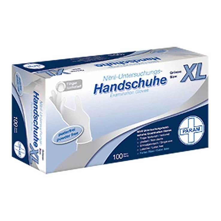 Handschuhe Einmal Nitril XL weiß - 1