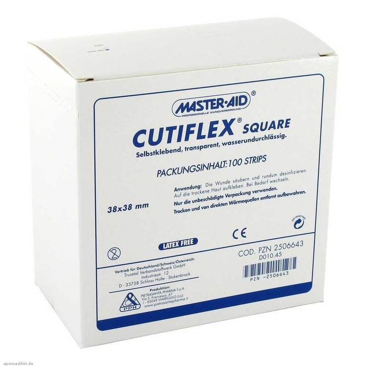 Cutiflex Folien-Pflaster square 38x38mmMasterAid - 1