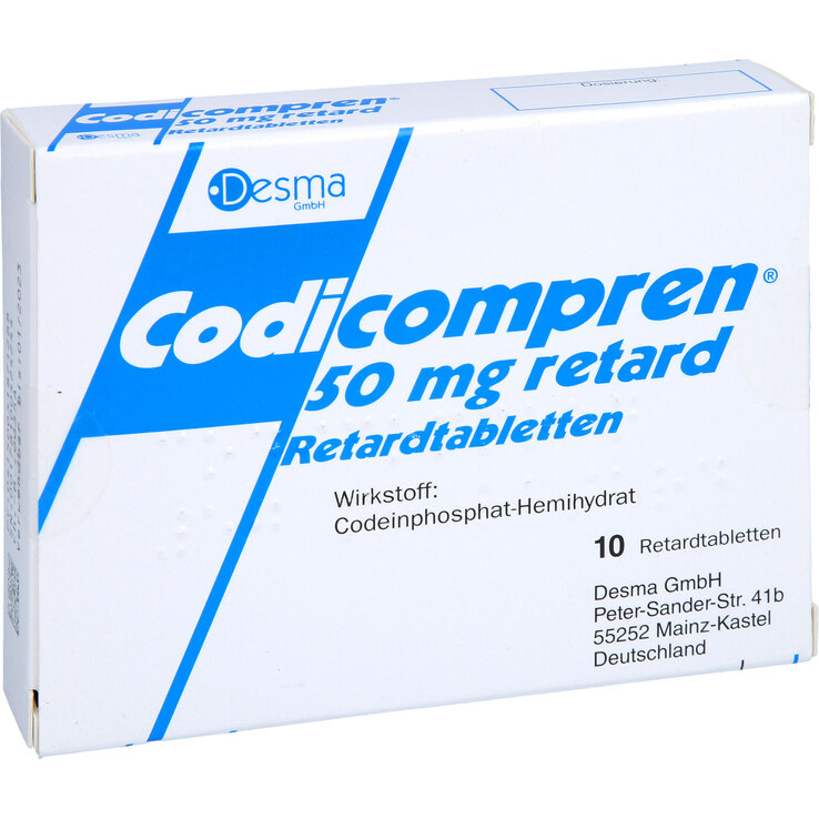 Codicompren 50 mg retard Tab 10 St auf E-Rezept kaufen | APONEO