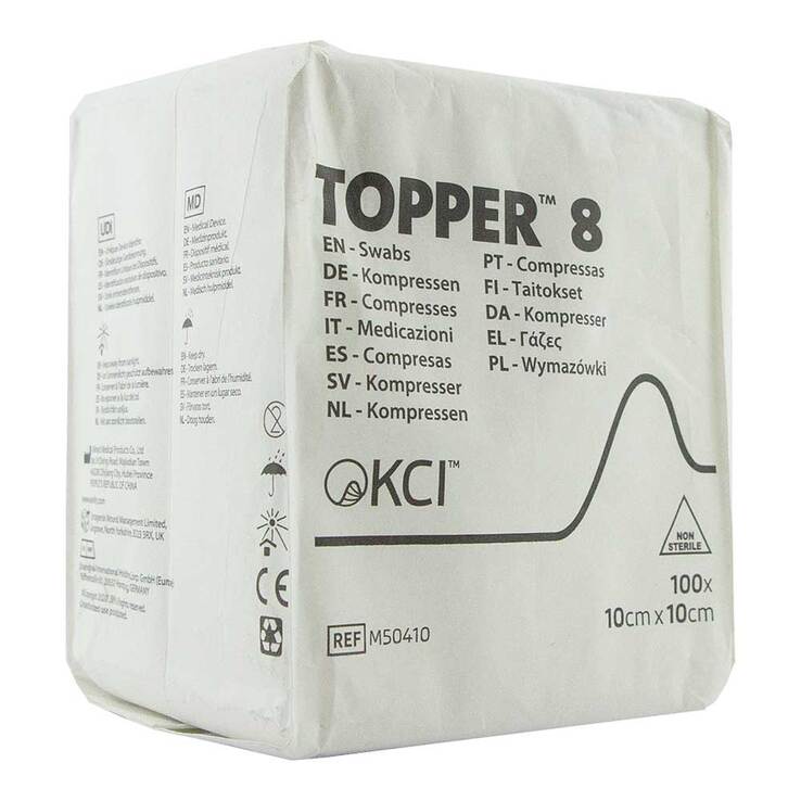 Topper 8 Kompresse unsteril 10x10cm - 1