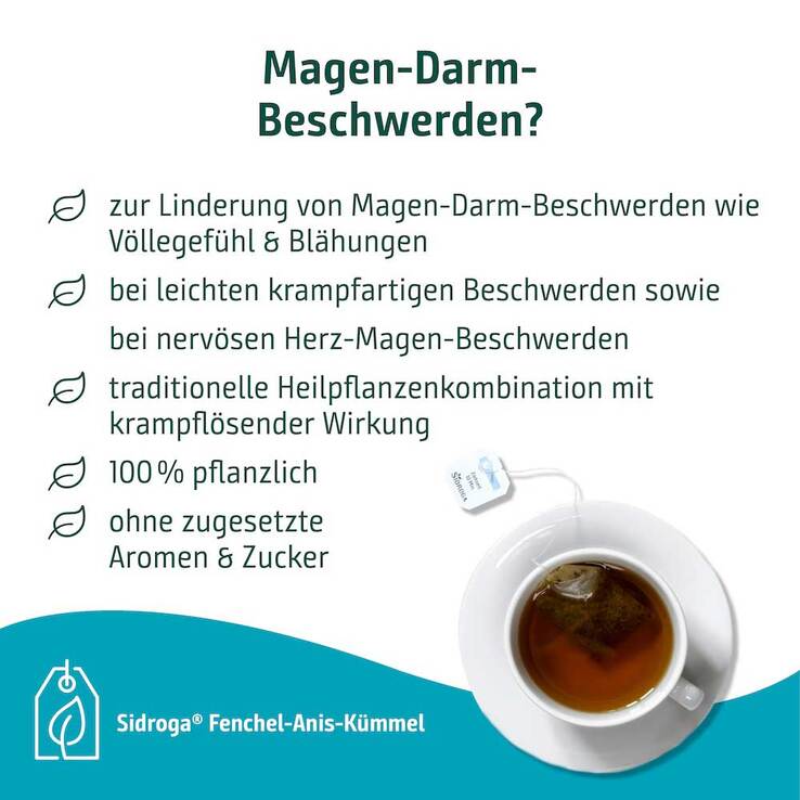 Sidroga Fenchel Anis Kümmel Tee Filterbeutel - 3