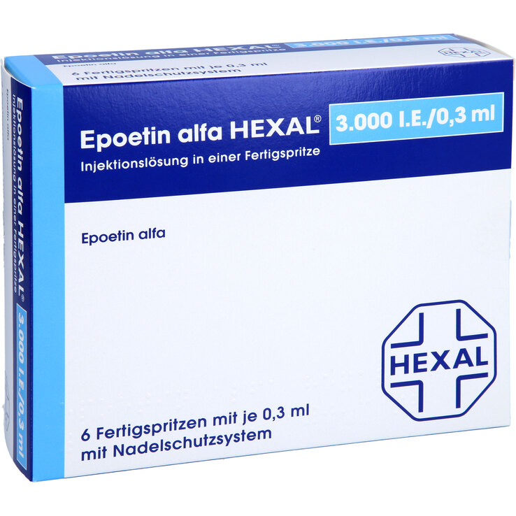 Epoetin alfa Hexal 3000 I.E. / 0,3 ml Fertigspritzen - 1