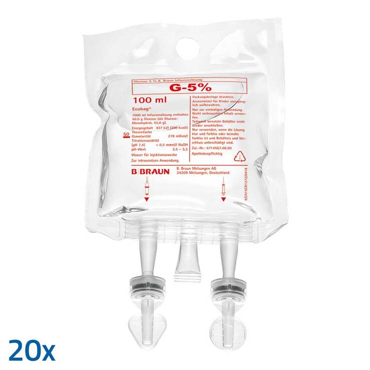 Glucose 5% B.Braun Ecobag - 1