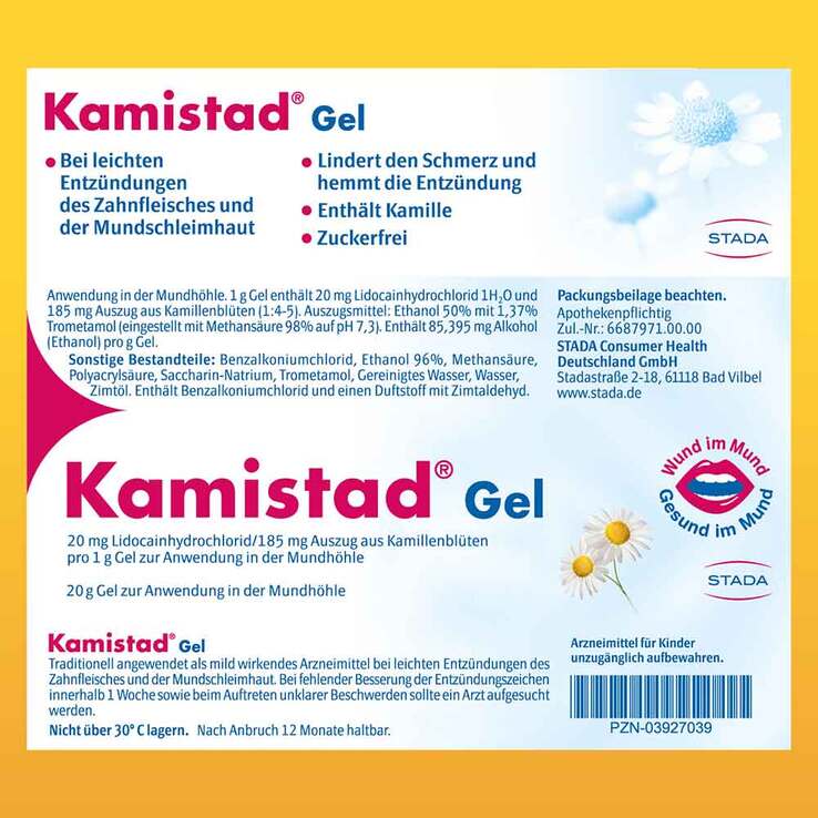 Kamistad Gel bei Zahnfleischentzündungen und Aphten - 10