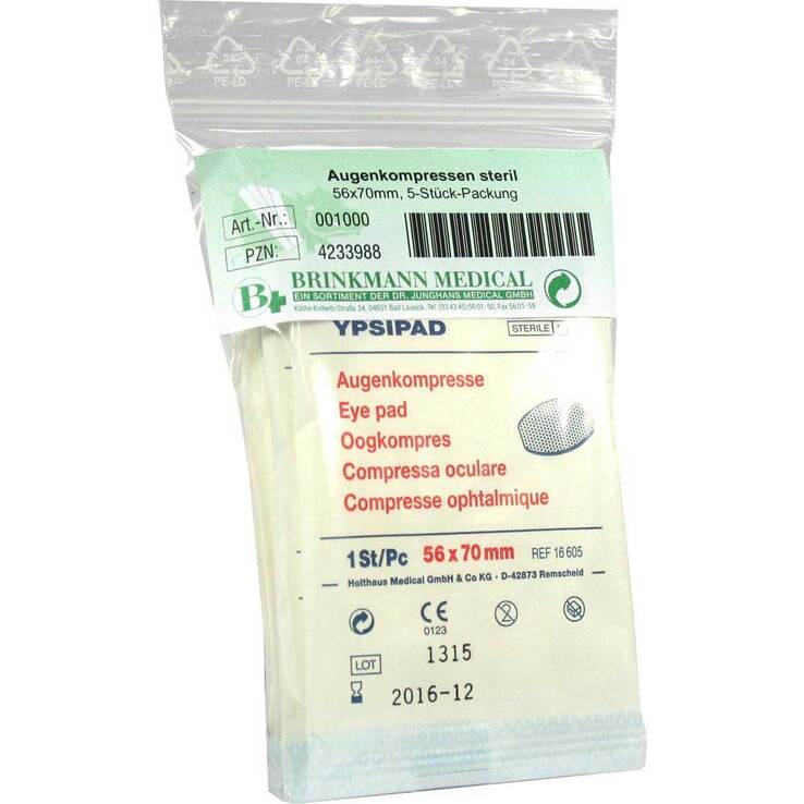 Augenkompressen steril 56x70 5 St