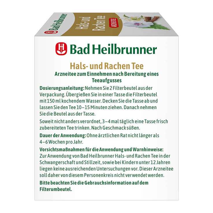 Bad Heilbrunner Tee Hals- und Rachen Filterbeutel - 3