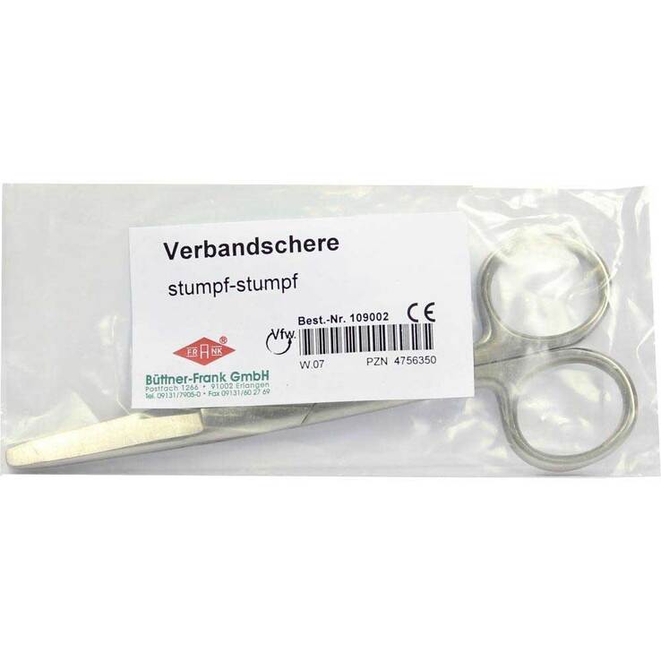 Verbandschere stumpf / stumpf Inhalt: 1 St