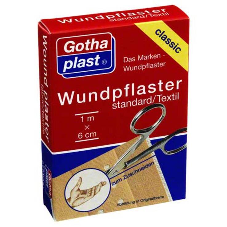 Gothaplast Wundpflaster standard 6 cm x 1 m geschnitten - 1