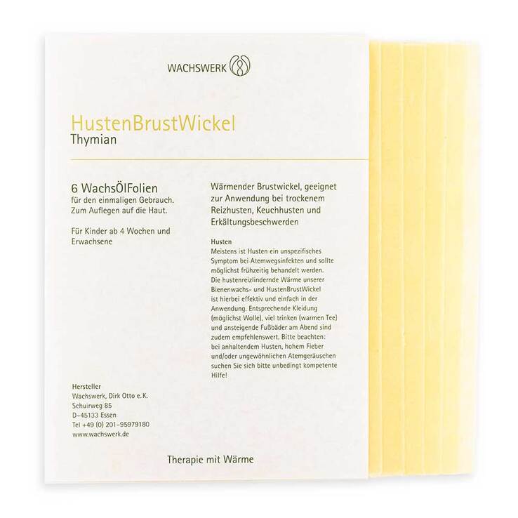 Husten Brust Wickel Thymian Wachswerk - 2