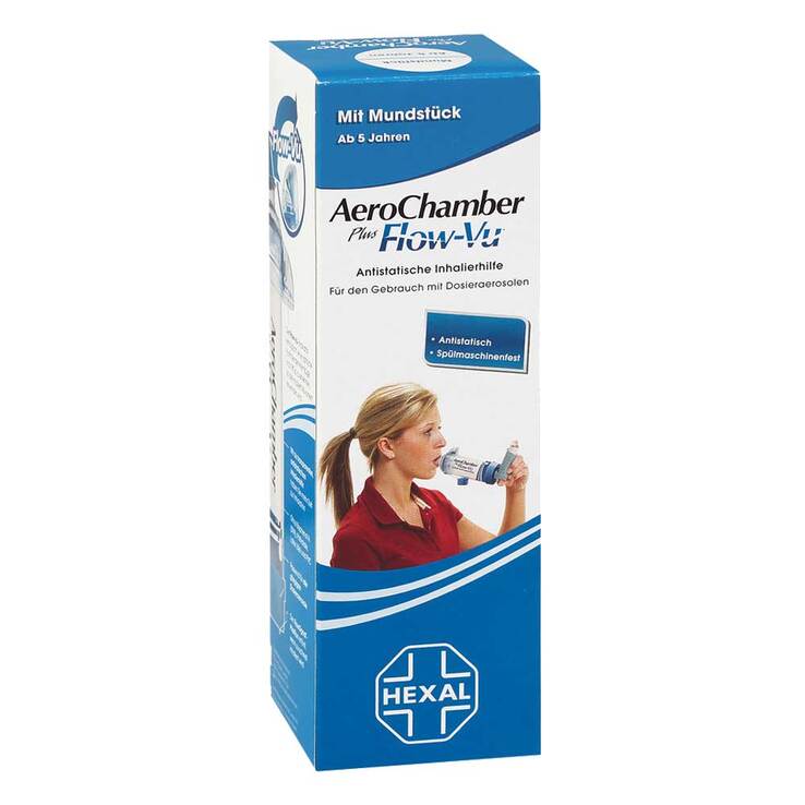 Aerochamber Inhalierh.ohne Maske für Erwachsene + Kinder - 1