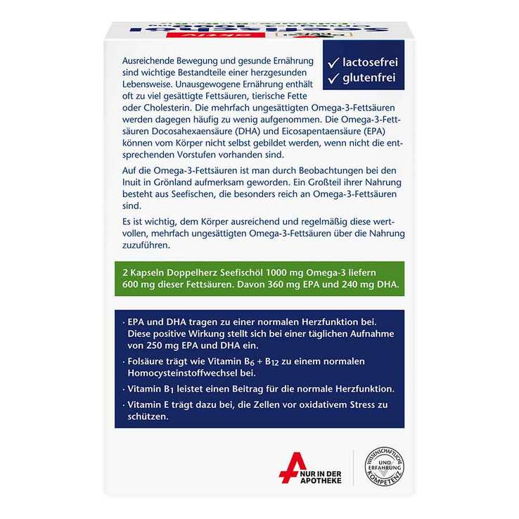 Doppelherz Seefischöl Omega-3 1000 mg+Folsäure Kapseln - 2