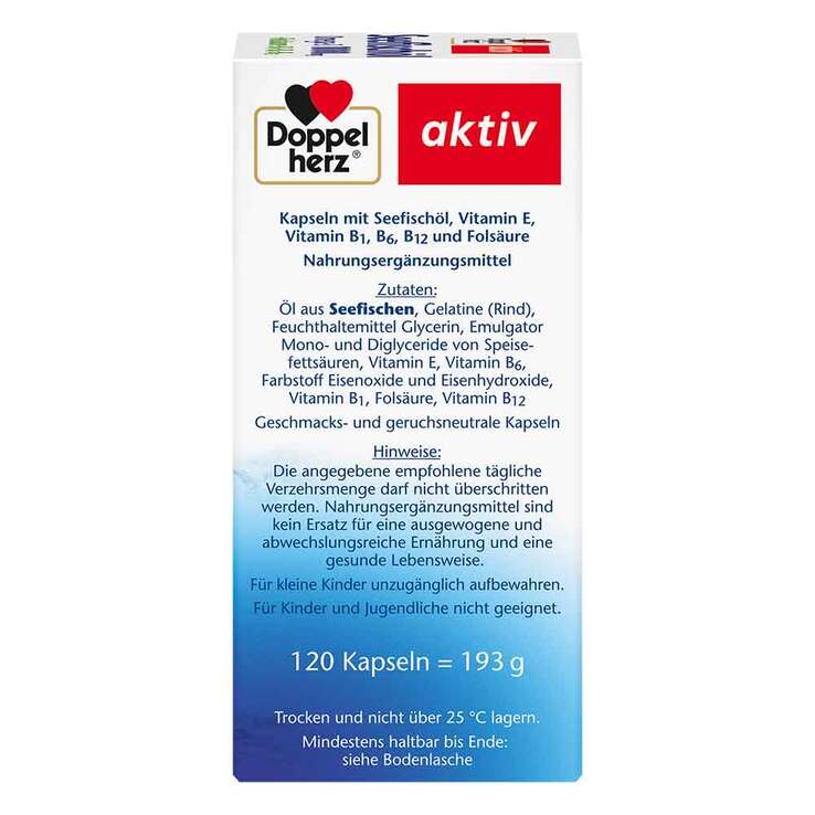 Doppelherz Seefischöl Omega-3 1000 mg+Folsäure Kapseln - 3