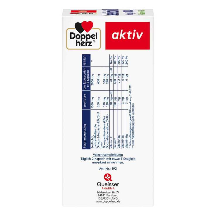Doppelherz Seefischöl Omega-3 1000 mg+Folsäure Kapseln - 4