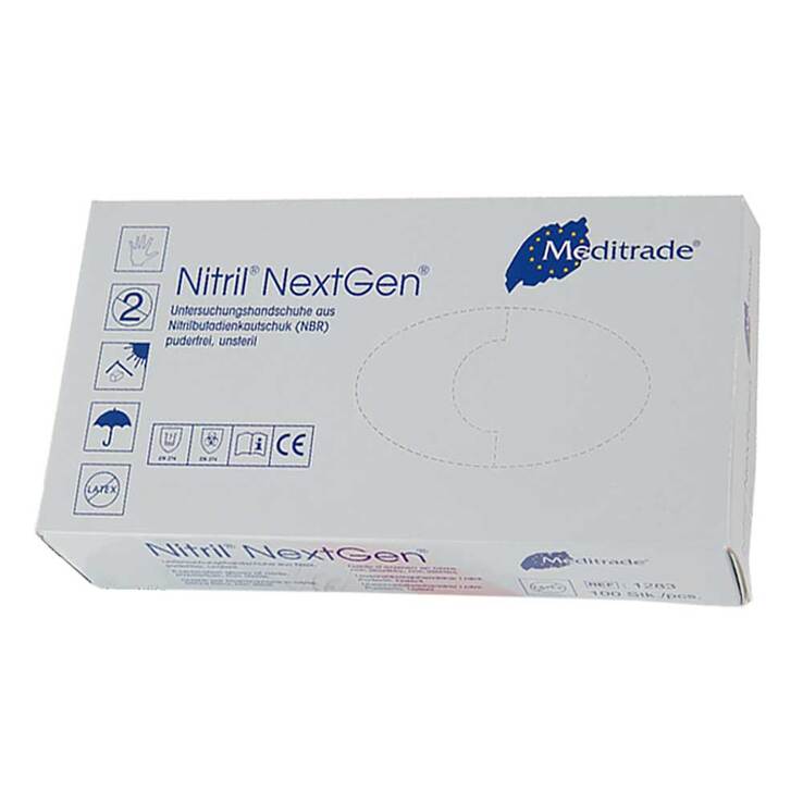 Nitril Einmal Handschuhe puderfrei groß - 1