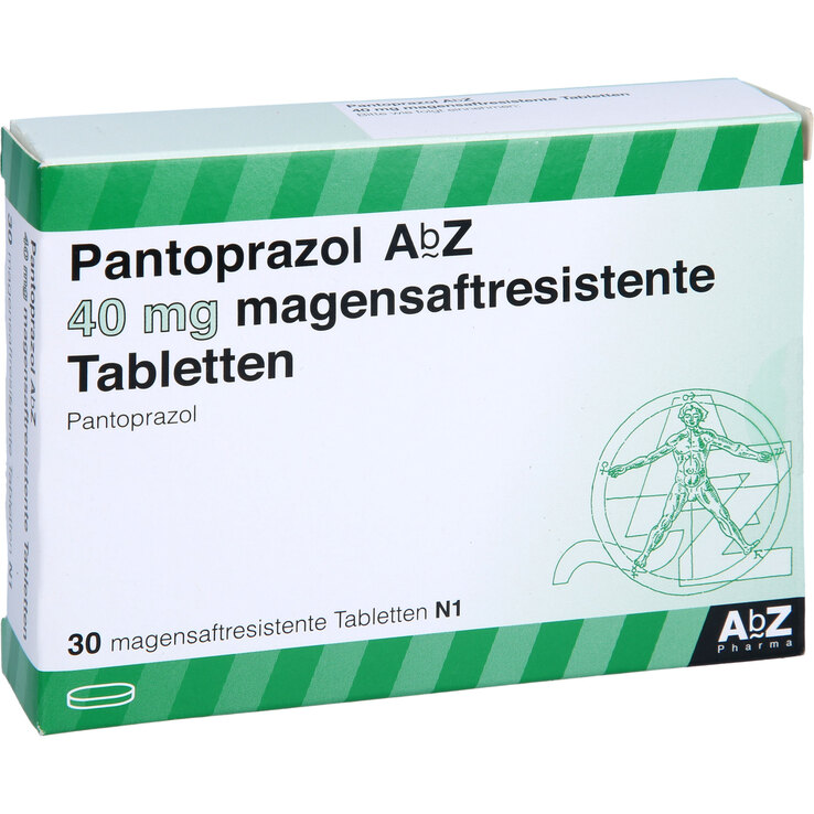 Pantoprazol AbZ 40 mg magensaftresistent Tabletten 30 St auf E-Rezept