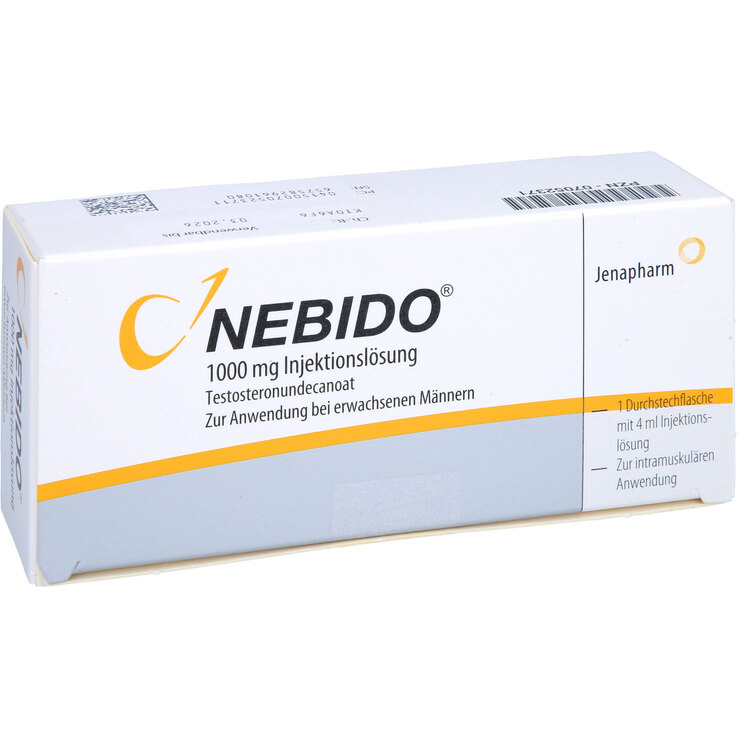 Nebido 1000 mg Injektionslösung Durchstechflasche 1 St auf E-Rezept ...