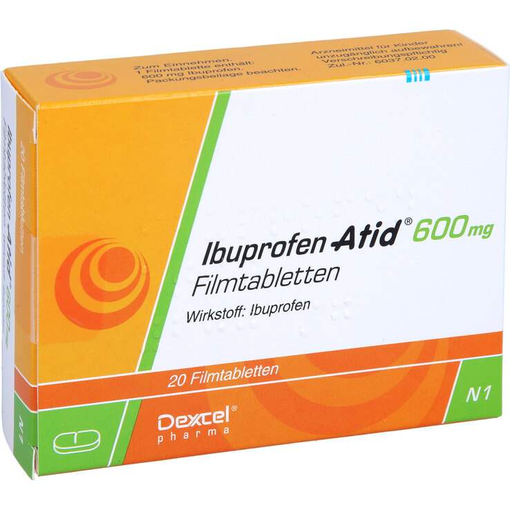 Ibuprofen Atid 600 mg Filmtabletten - 1
