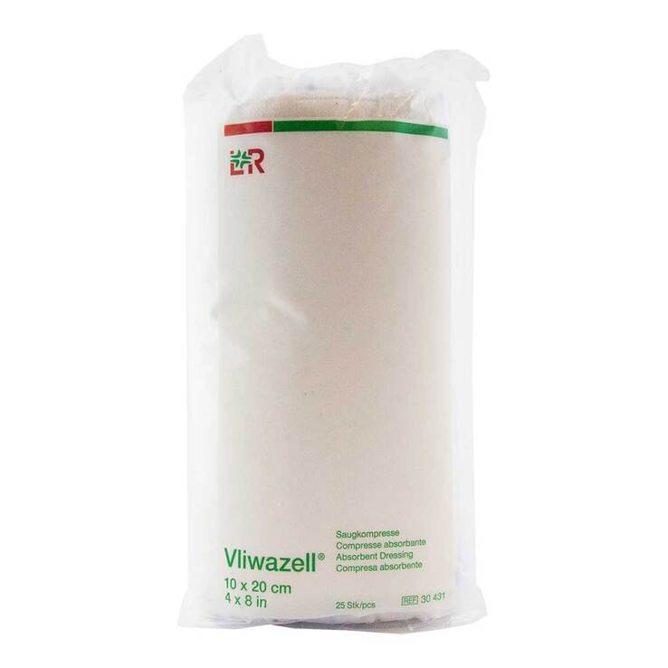 Vliwazell Kompressen 10x20cm unsteril - 1