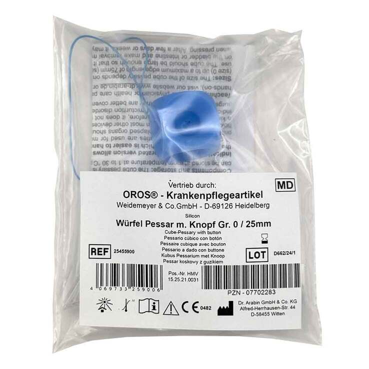 Würfelpessar Silicon 25 mm Größe 0 - 1