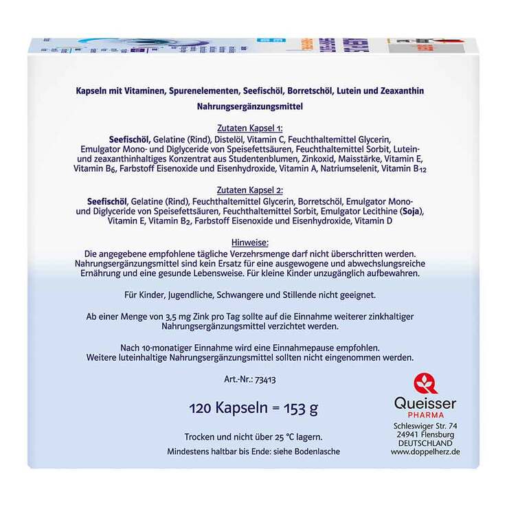 Doppelherz System Augen Plus Sehkraft+Schutz Kapseln - 8