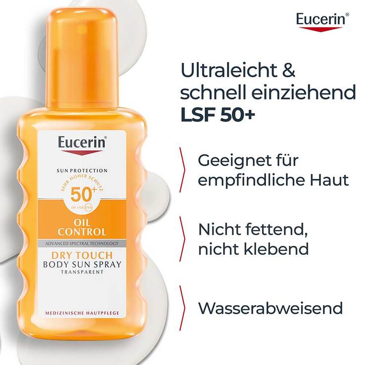 Eucerin Sun Oil Control Body transparent Spray LSF 50 + - 6