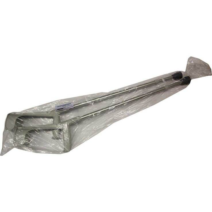 Unterarmkrücke für Erwachsene Leichtmetall grau - 1