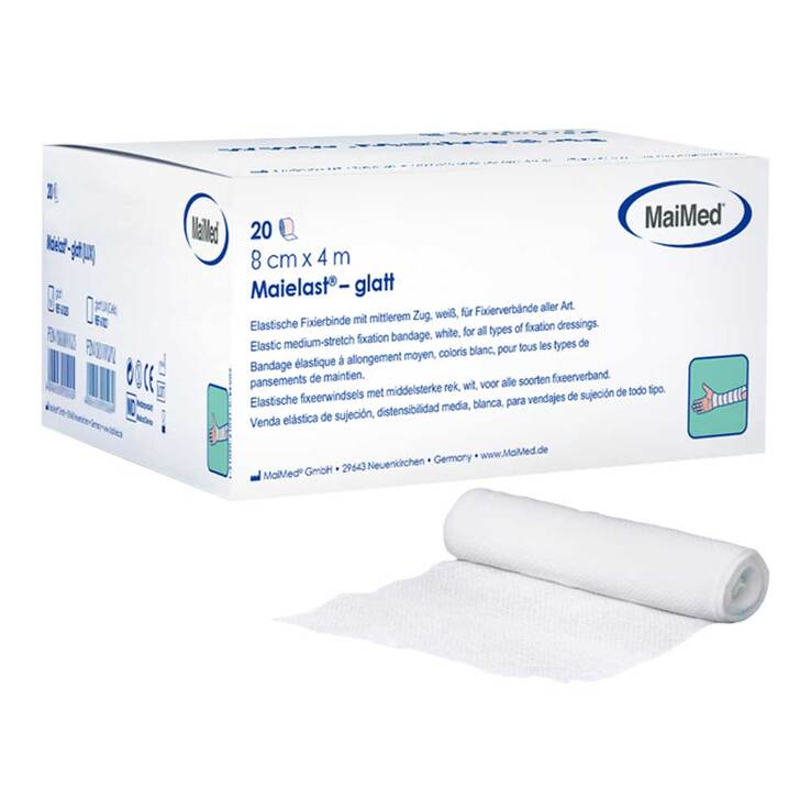 Maielast Binden glatt 8cmx4m - 1