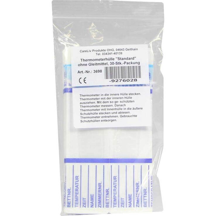 Thermometer Hüllen standard ohne Gleitmittel 30 St