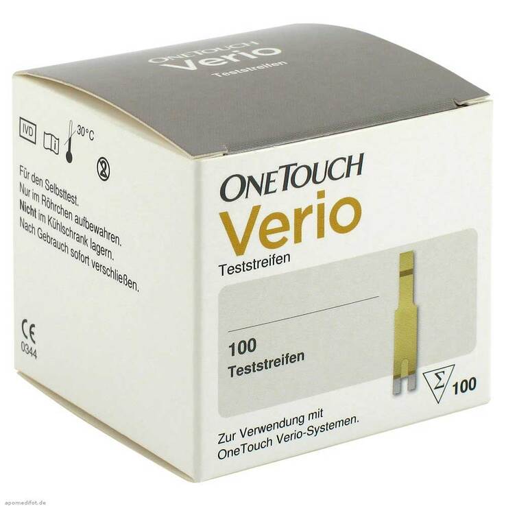 One Touch Verio Teststreifen 100 St Bei Aponeo Kaufen