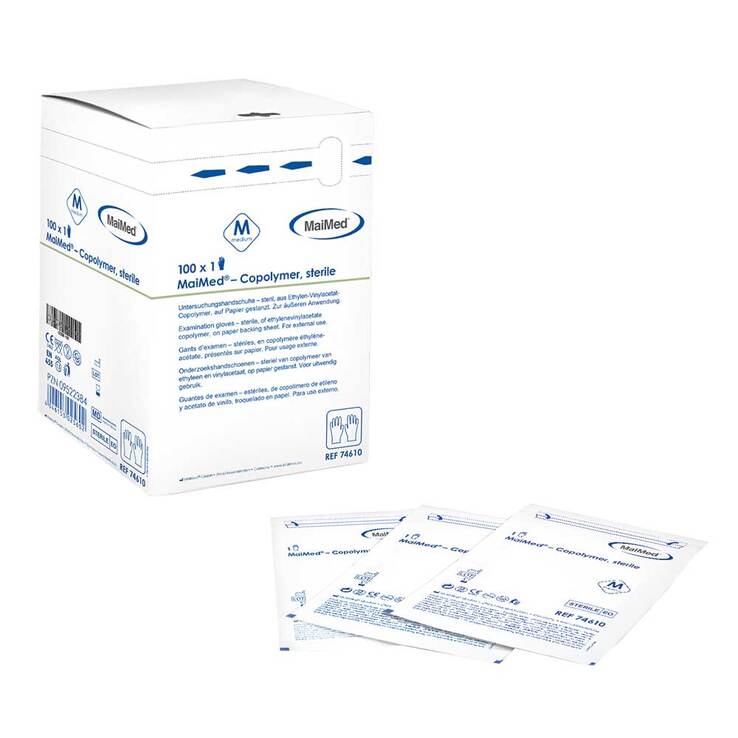 Maimed Copolymer Handschuh steril Größe M einz. verpackt - 1