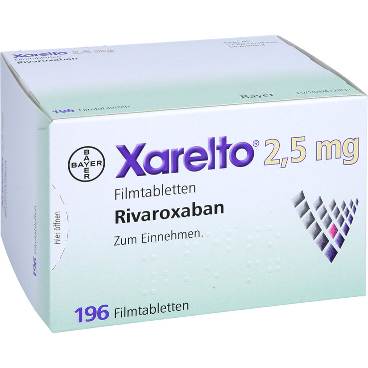 Xarelto 2 5 Mg Filmtabletten 1X196 St Auf E Rezept Kaufen APONEO Xarelto 2 5 Mg Filmtabletten 1X196 St Auf E Rezept Kaufen APONEO