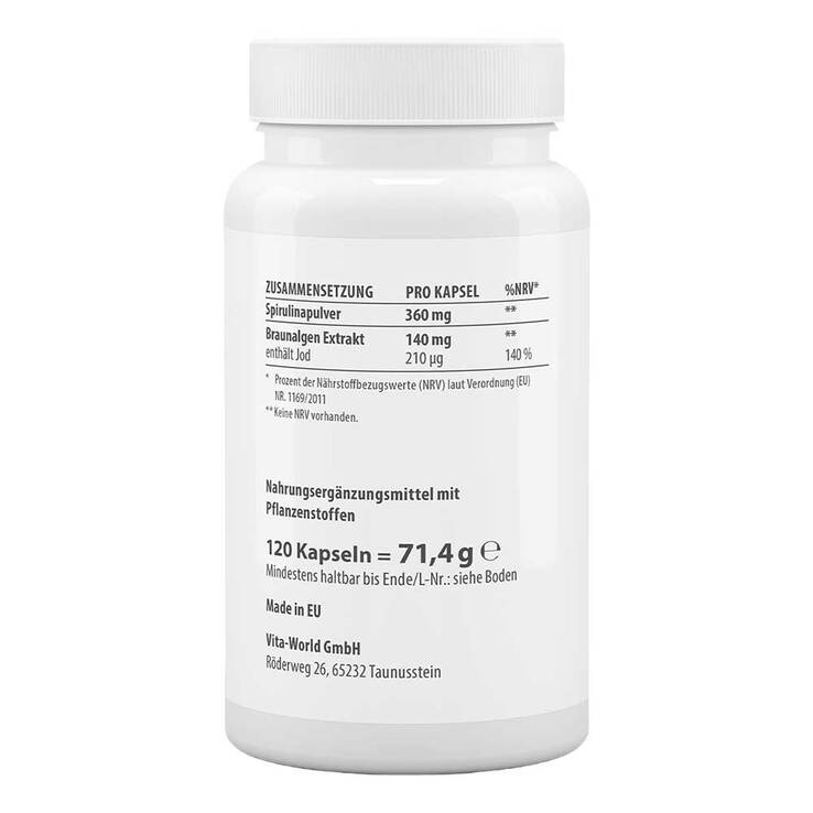 Braunalgen Ektrakt 500 mg Kapseln - 2