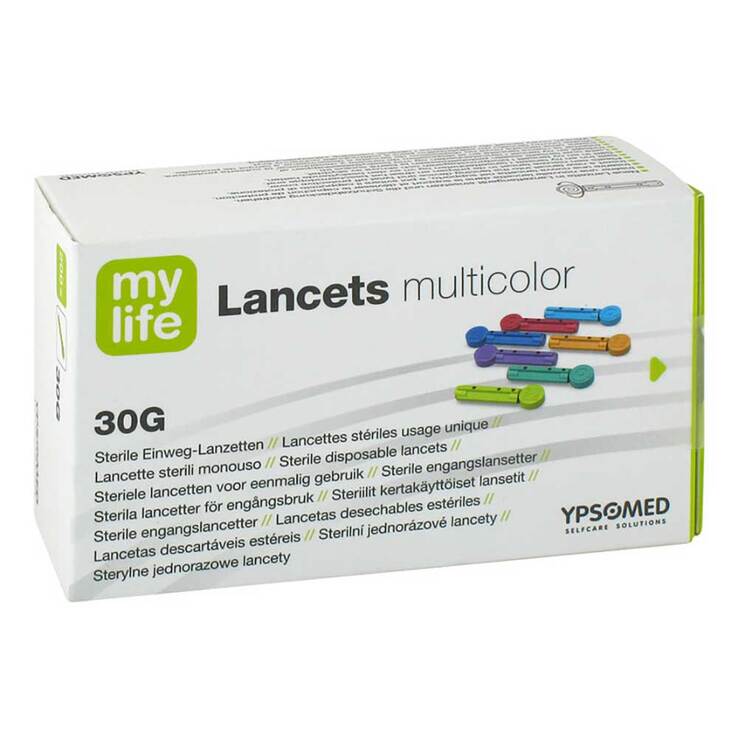Lancets multicolor 30G Einweglanzetten mylife - 1