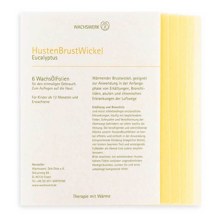 Husten Brust Wickel Eucalyptus Wachswerk - 2