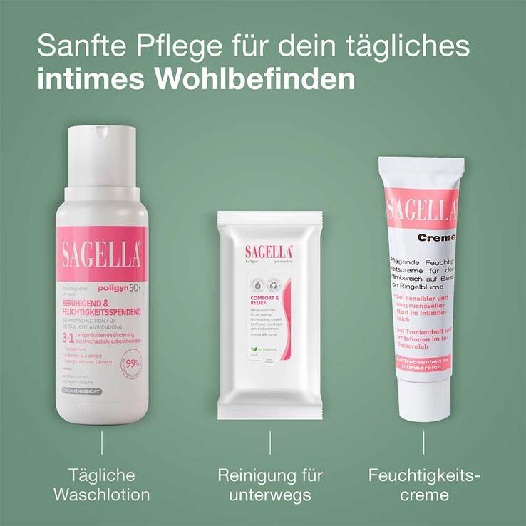 Sagella poligyn Intimwaschlotion für Frauen 50 + - 5