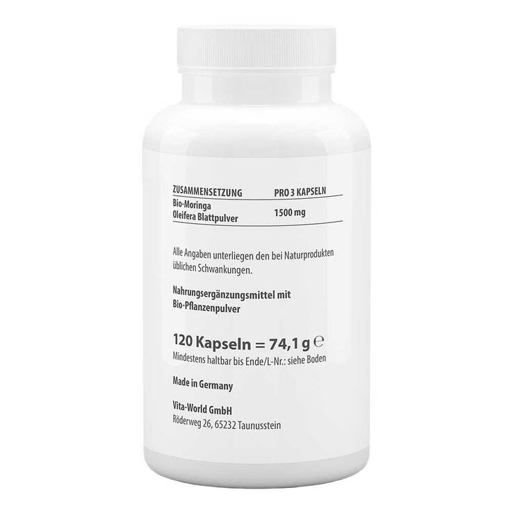 Moringa Oleifera 500 mg Kapseln - 2