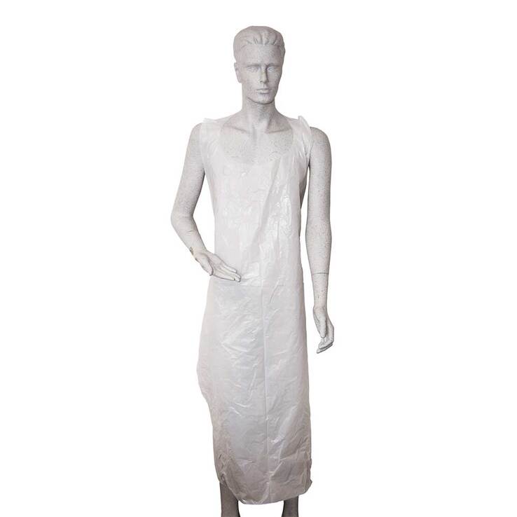 Schürzen Einmal mit Hänger 80x140 cm weiß 50 St