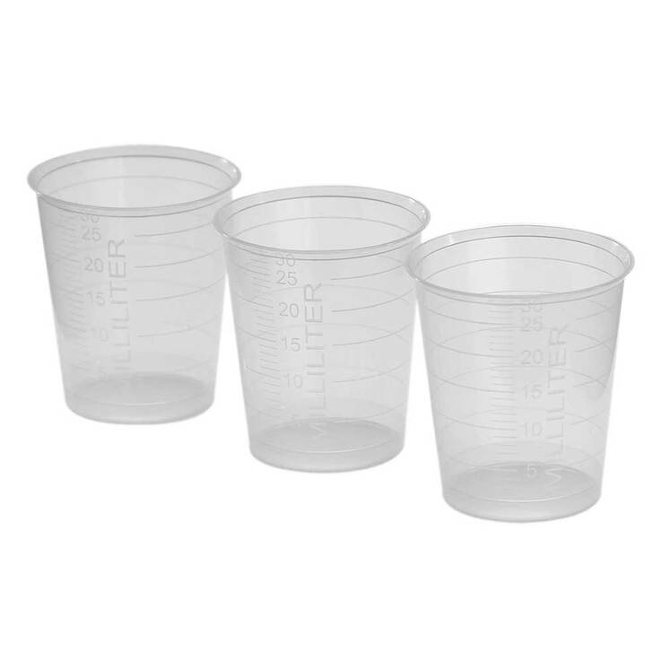 Einnehmeglas graduiert Kunststoff transparent 80 St