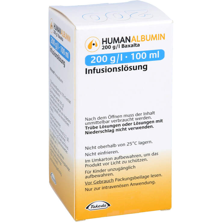 Human Albumin 200 g / l Baxalta Infusionslösung - 1