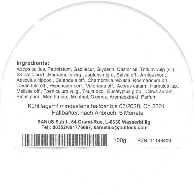 Sanus Pasta forte Salbe - 2